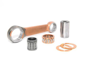 Barikit Tuning Pleuel für einen Vespa Moped Motor. Ein Hubzapfen, zwei Anlaufscheiben sowie 2 Nadellager.
