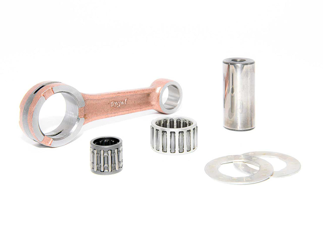 Barikit Pleuel für einen KTM SX 85 Moped Motor. Ein Hubzapfen, zwei Anlaufscheiben sowie 2 Nadellager.