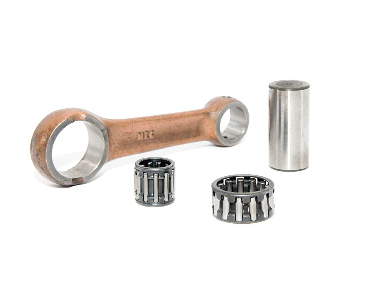 Barikit Pleuel für einen Yamaha DT 50 Moped Motor. Ein Hubzapfen, zwei Anlaufscheiben sowie 2 Nadellager.
