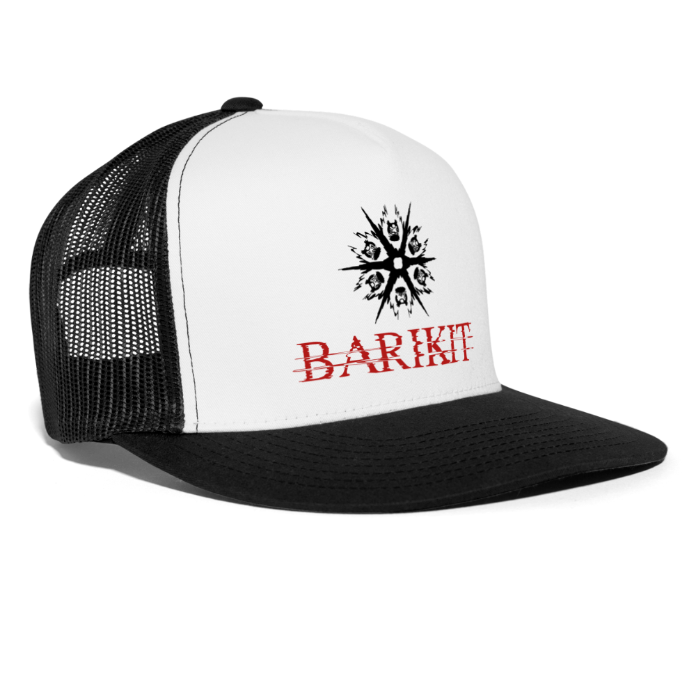Trucker Cap hell - Weiß/Schwarz