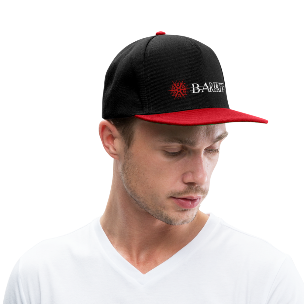 Snapback Cap - Schwarz/Rot