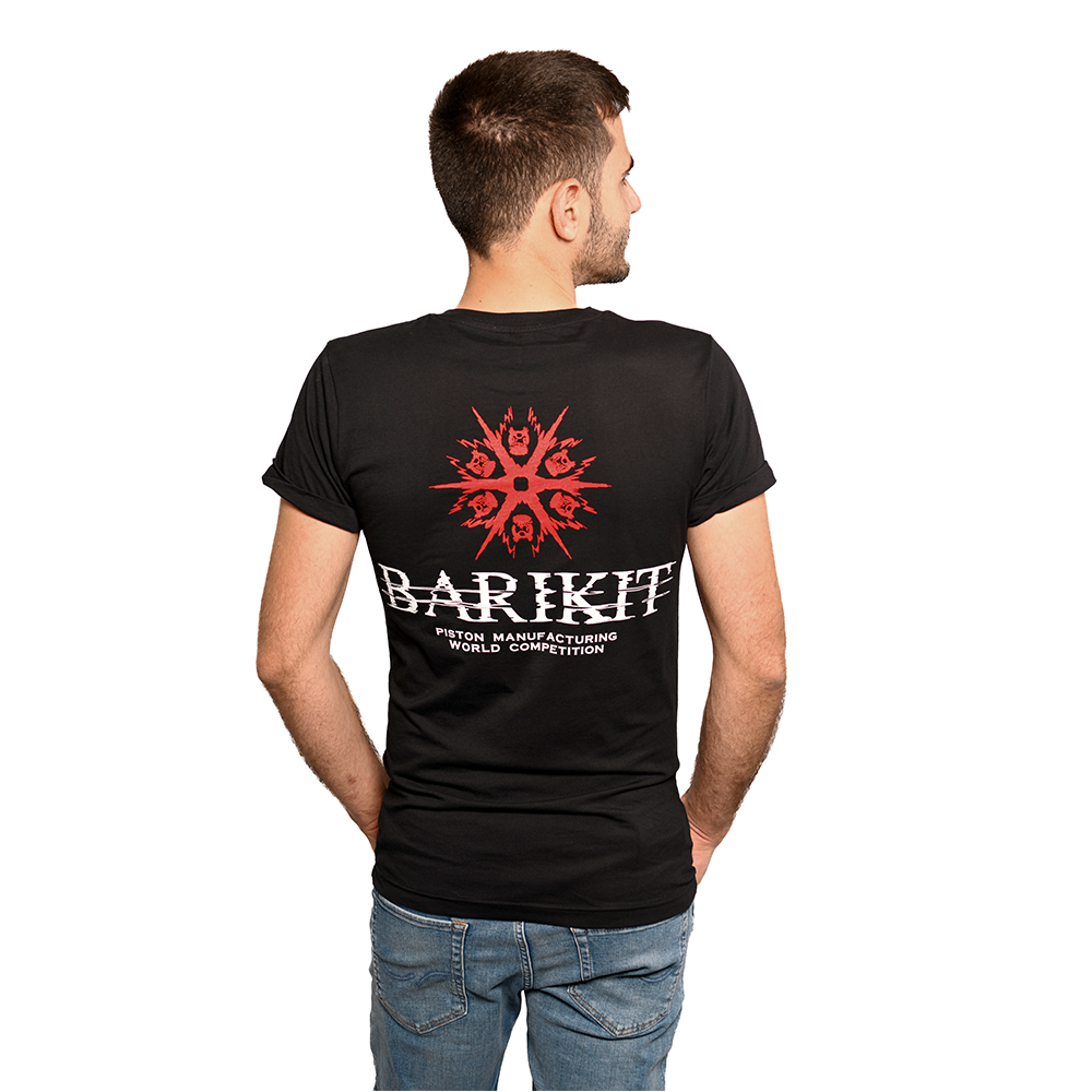 Barikit T-Shirt schwarz mit rotem Logo