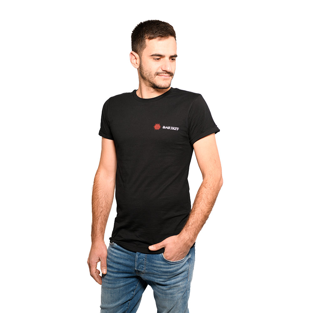 Barikit T-Shirt schwarz mit rotem Logo