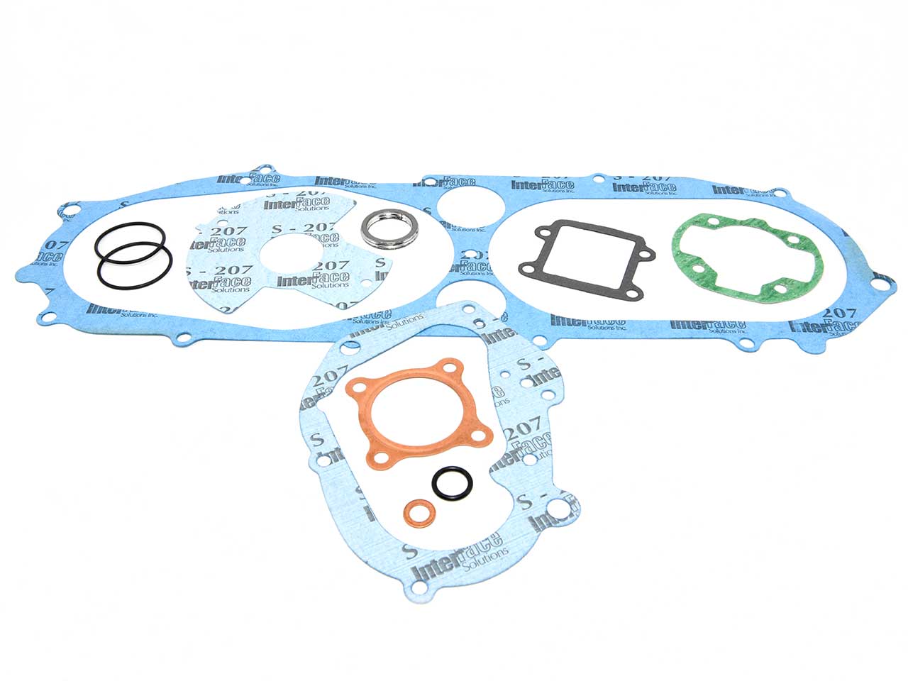 Barikit Motordichtsatz für einen Minarelli Roller Motor. Zylinderkopfdichtung, Zylinderfussdichtung und Motordichtung.