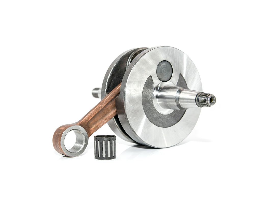 Kurbelwelle mit Nadellager für einen Minarelli RV4 Motor.
