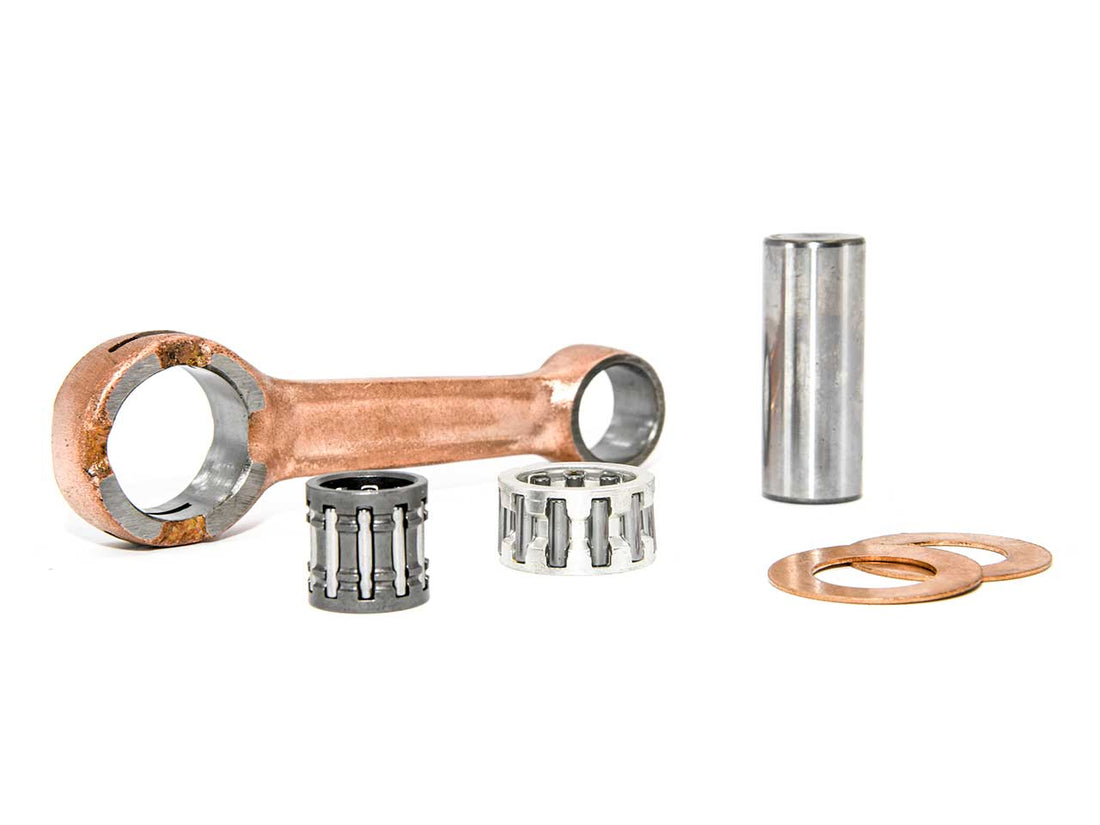 Barikit Pleuel für einen Suzuki RMX Moped Motor. Ein Hubzapfen, zwei Anlaufscheiben sowie 2 Nadellager. 